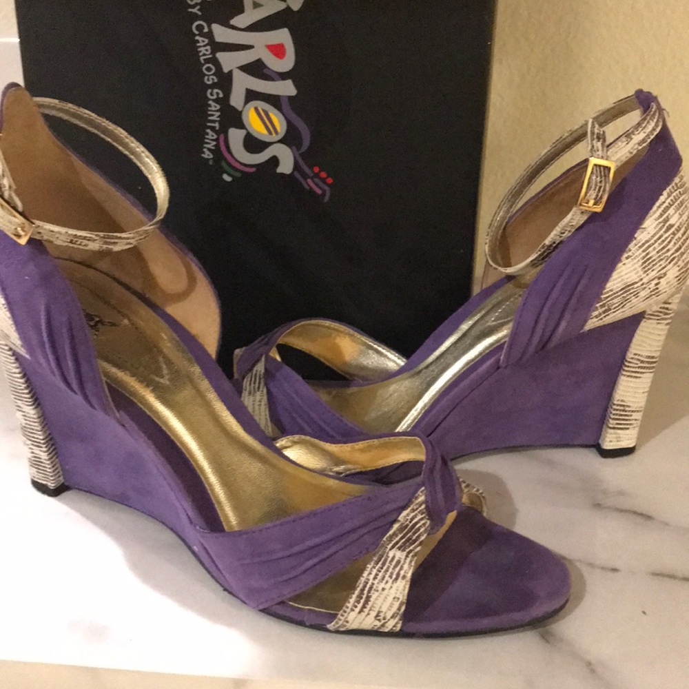 suede CARLOS SANTANA wedge heels